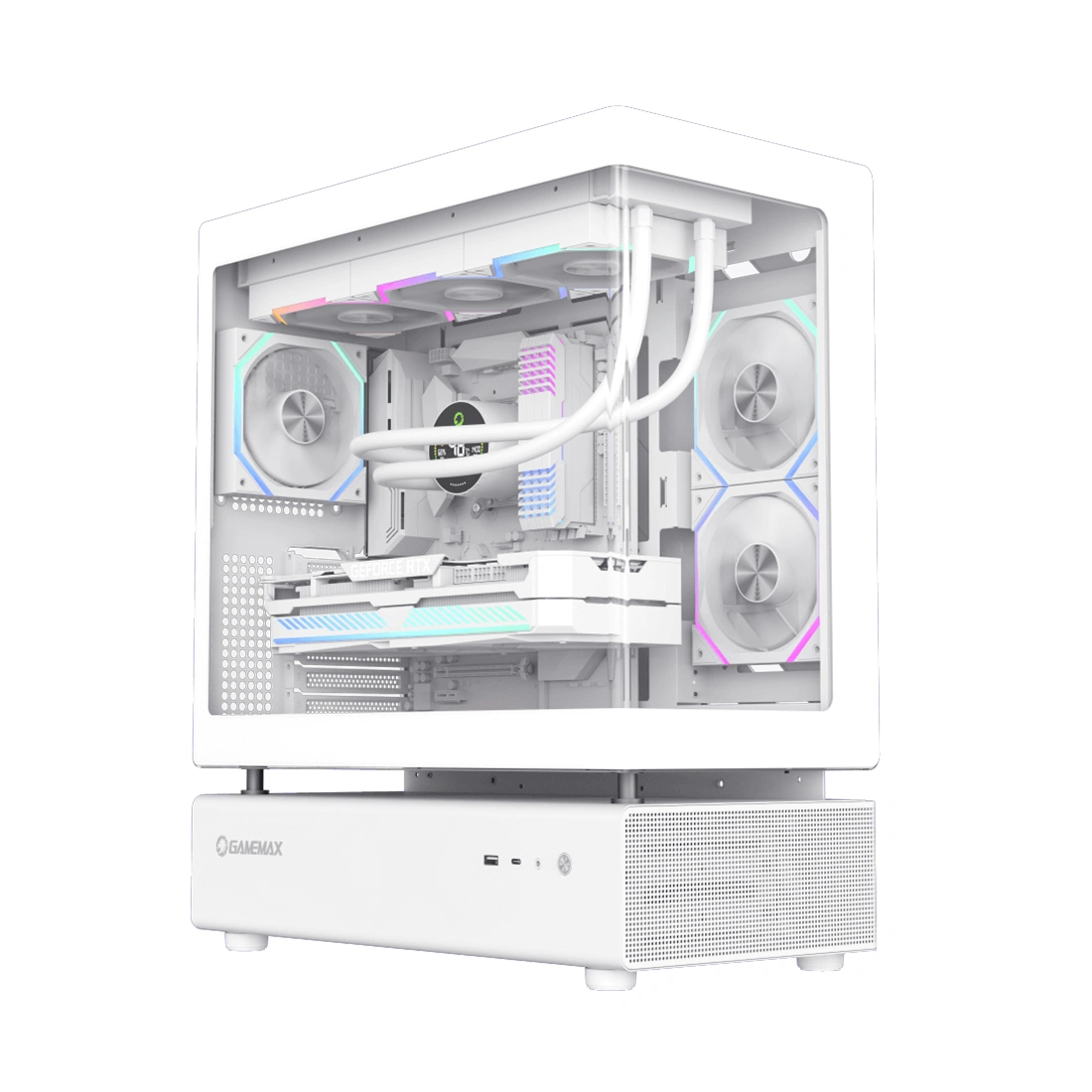 Компьютерный корпус Gamemax N80 WH White без Б/П  - фото 2