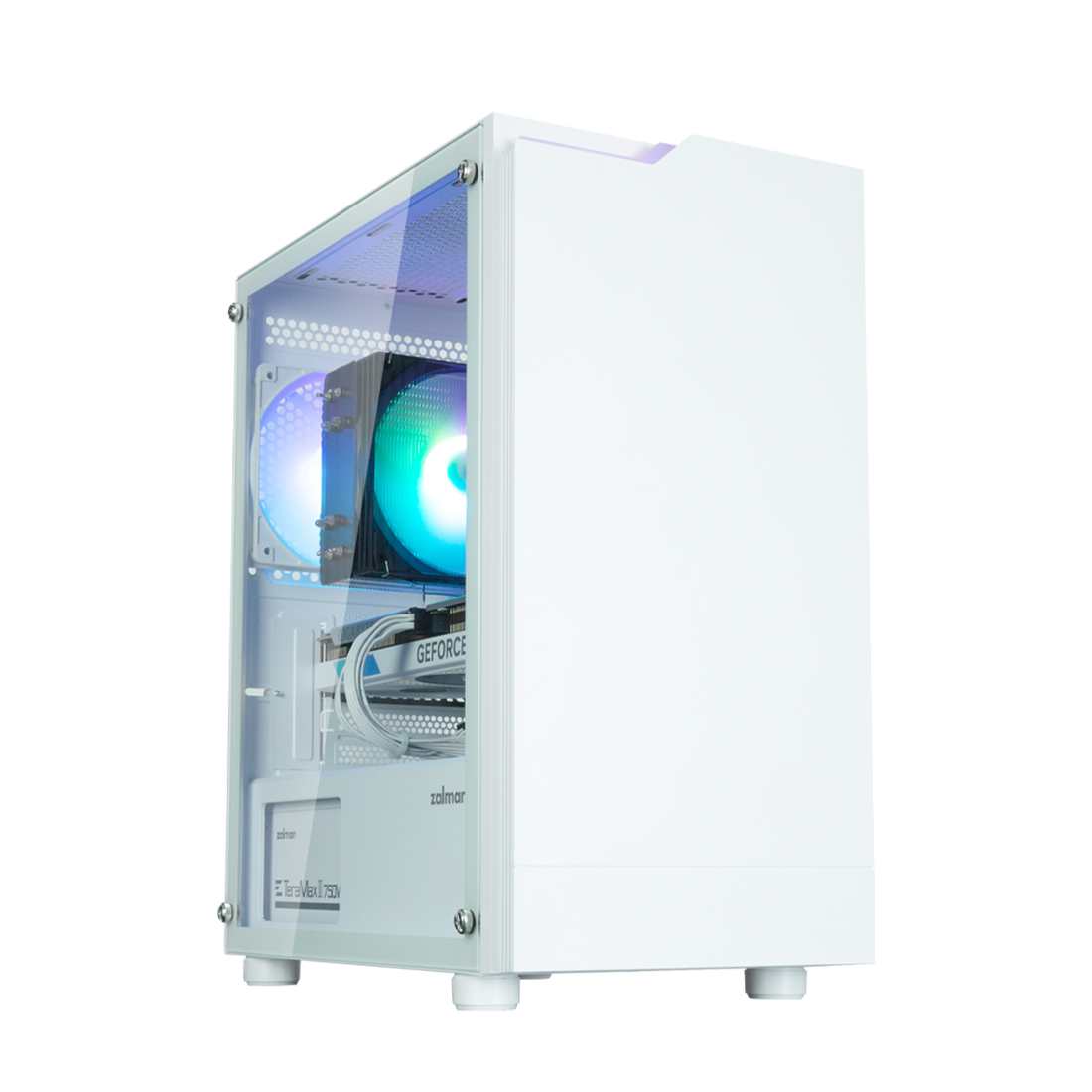 Компьютерный корпус Zalman T4 PLUS WHITE без Б/П 