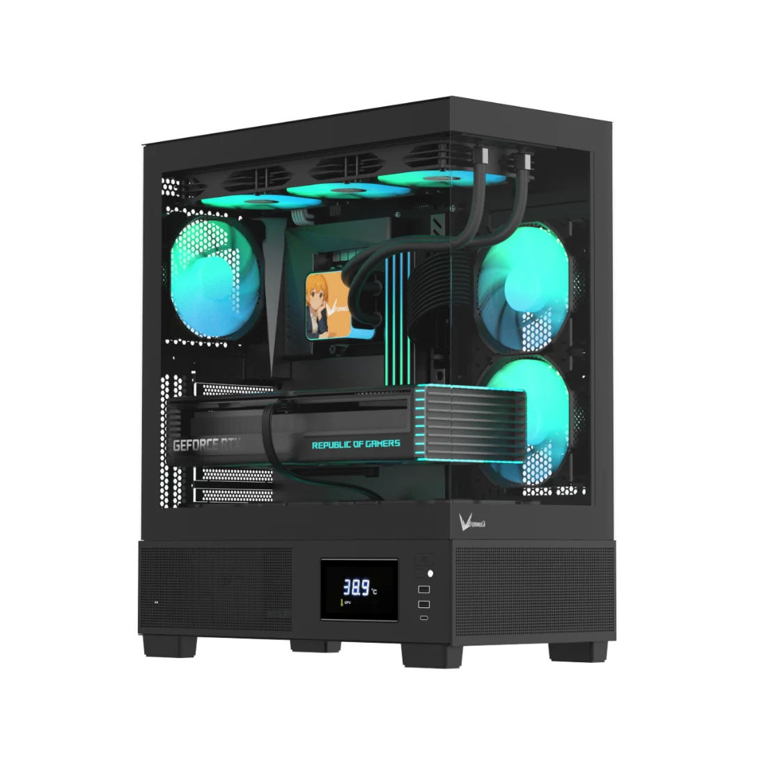 Компьютерный корпус Formula V Crystal E1 Floe Black без Б/П  - фото 2