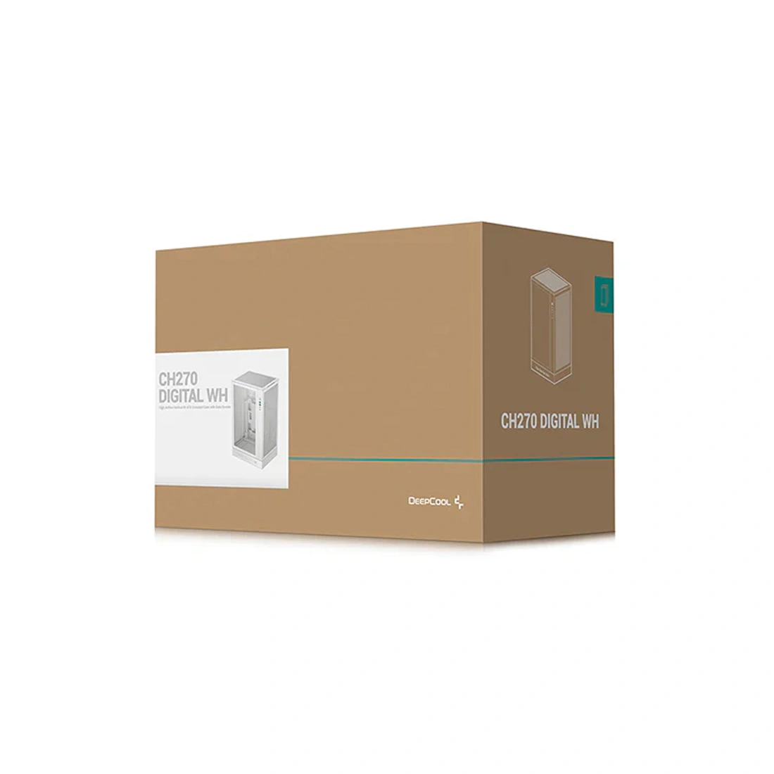 Компьютерный корпус Deepcool CH270 DIGITAL WH без Б/П  - фото 4