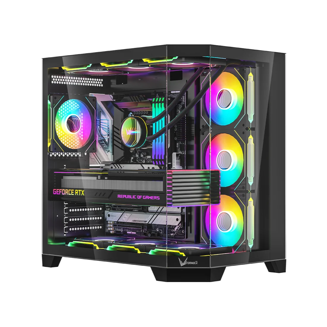 Компьютерный корпус Formula V Crystal Z6 Floe Black без Б/П  - фото 3