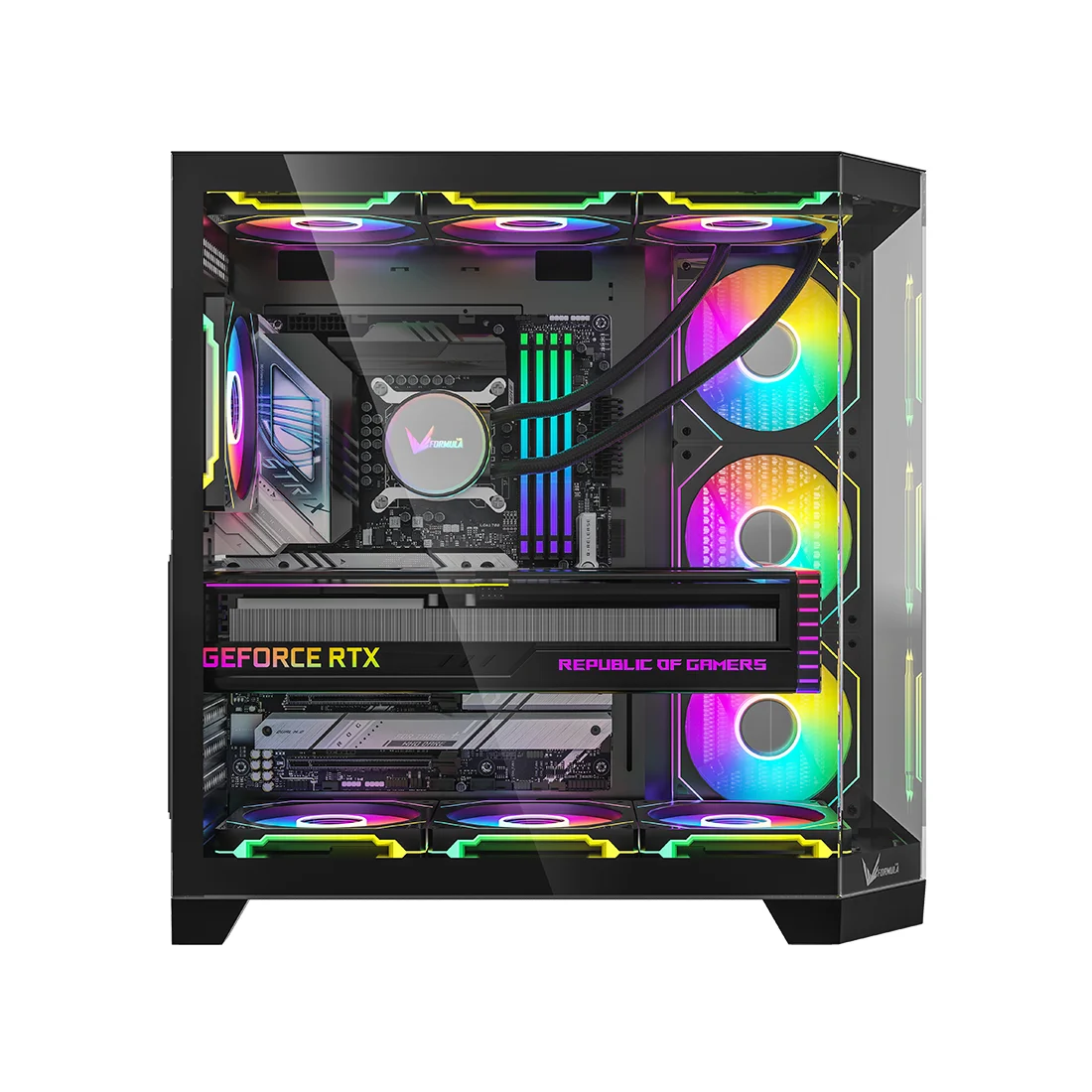 Компьютерный корпус Formula V Crystal Z6 Floe Black без Б/П  - фото 2