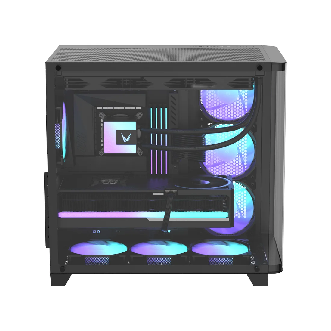 Компьютерный корпус Formula V Crystal U2 Floe Black без Б/П  - фото 2