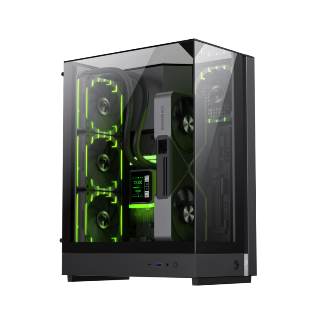 Компьютерный корпус Gamemax T20 Black без Б/П 