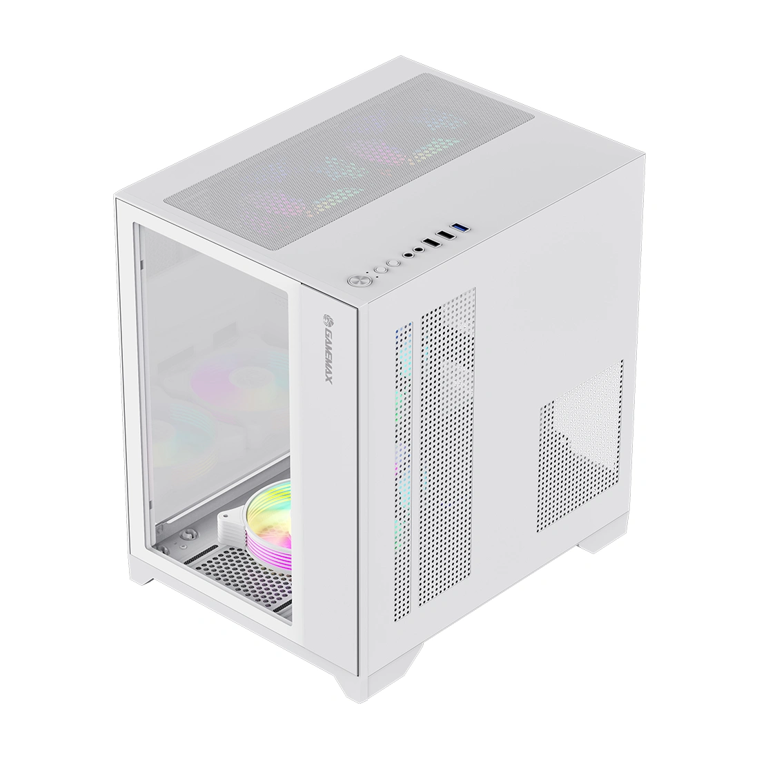 Компьютерный корпус Gamemax Infinity Mini 7 ARGB Fans + Controller White без Б/П  - фото 4