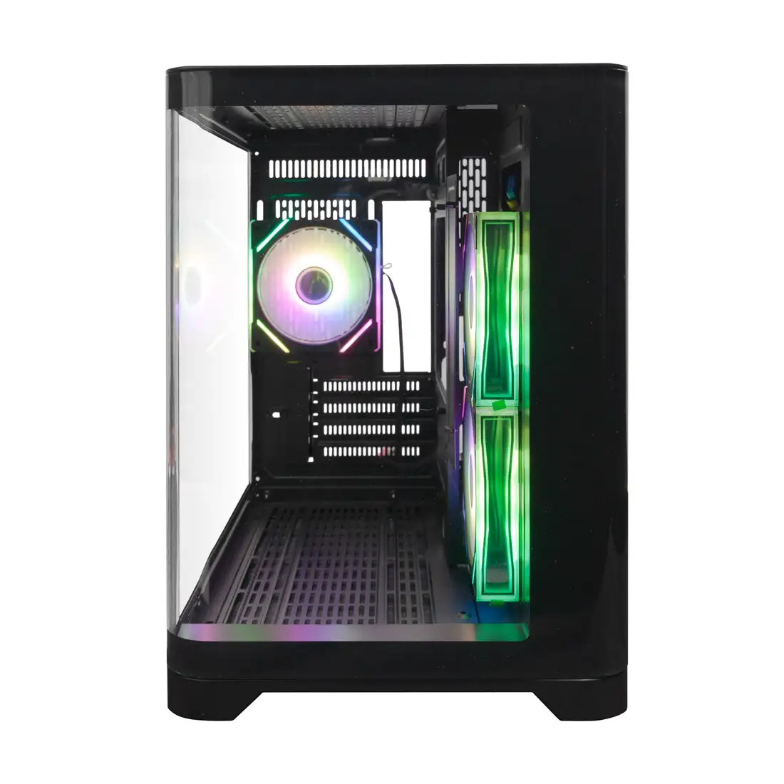 Компьютерный корпус 1STPLAYER UV5 BLACK без Б/П  - фото 2