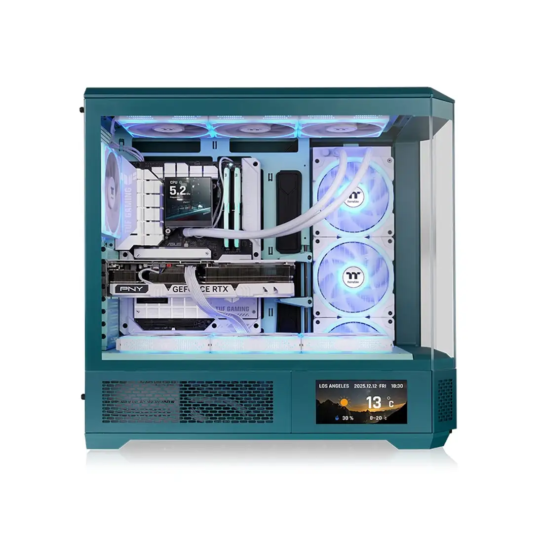 Компьютерный корпус Thermaltake View 600 TG Transformative Teal без Б/П 
