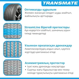 Шина Transmate Touring 185/65R14 86H H7 летняя  - фото 5