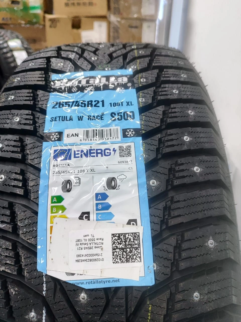 Rotalla SETULA S500 W RACE 265/45 R21 108 T с шипами 