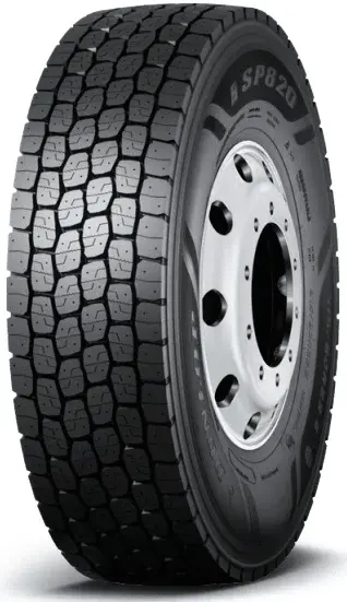 Шина грузовая Dunlop SP-820 295/80 R22,5 152/148M ведущая ось всесезонная 