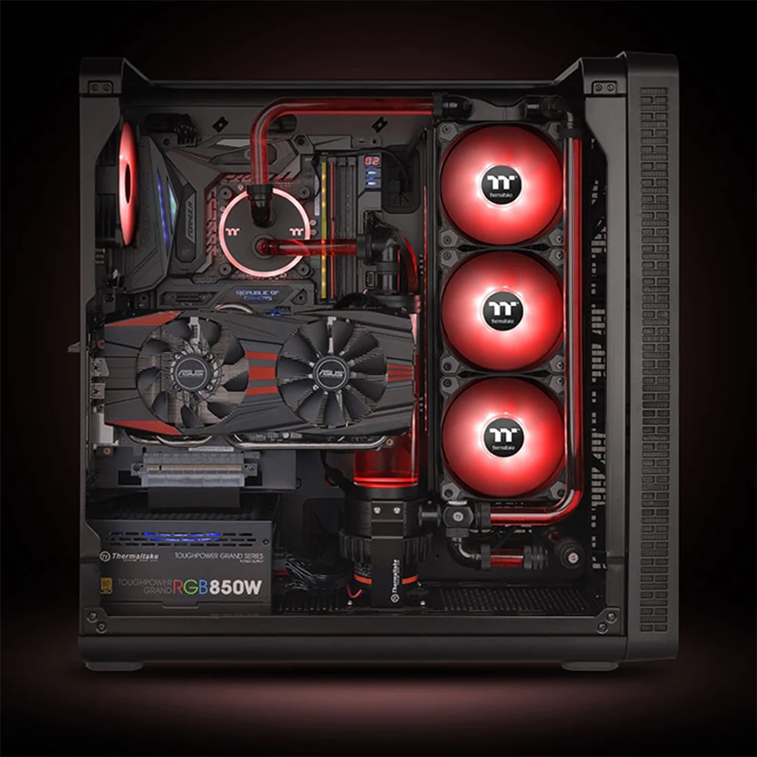 Кулер для компьютерного корпуса Thermaltake Pure A14 LED Red (Single Fan Pack) CL-F110-PL14RE-A - фото 4