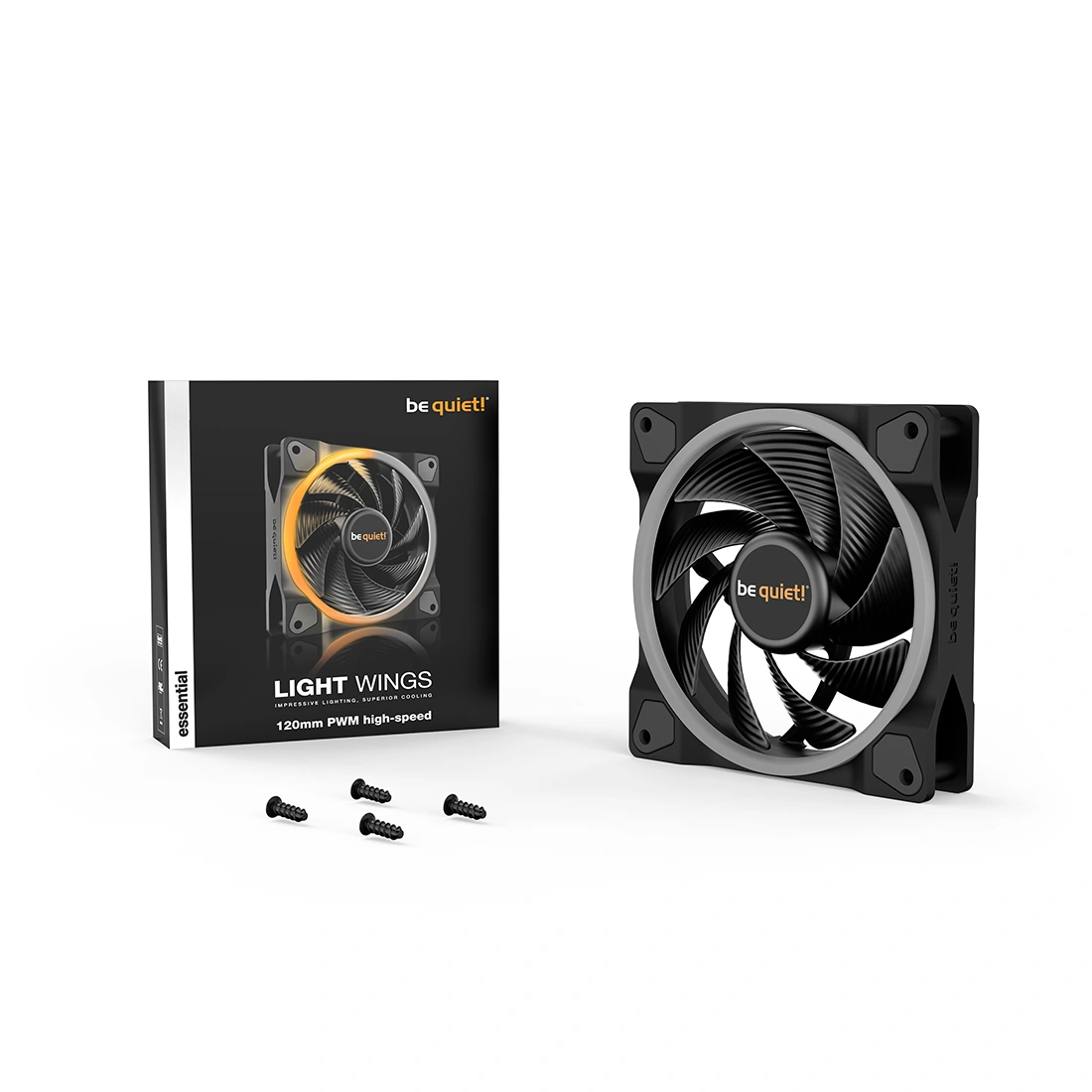Вентилятор для компьютерного корпуса Bequiet! Light Wings 120mm PWM high-speed ARGB BL073 - фото 3