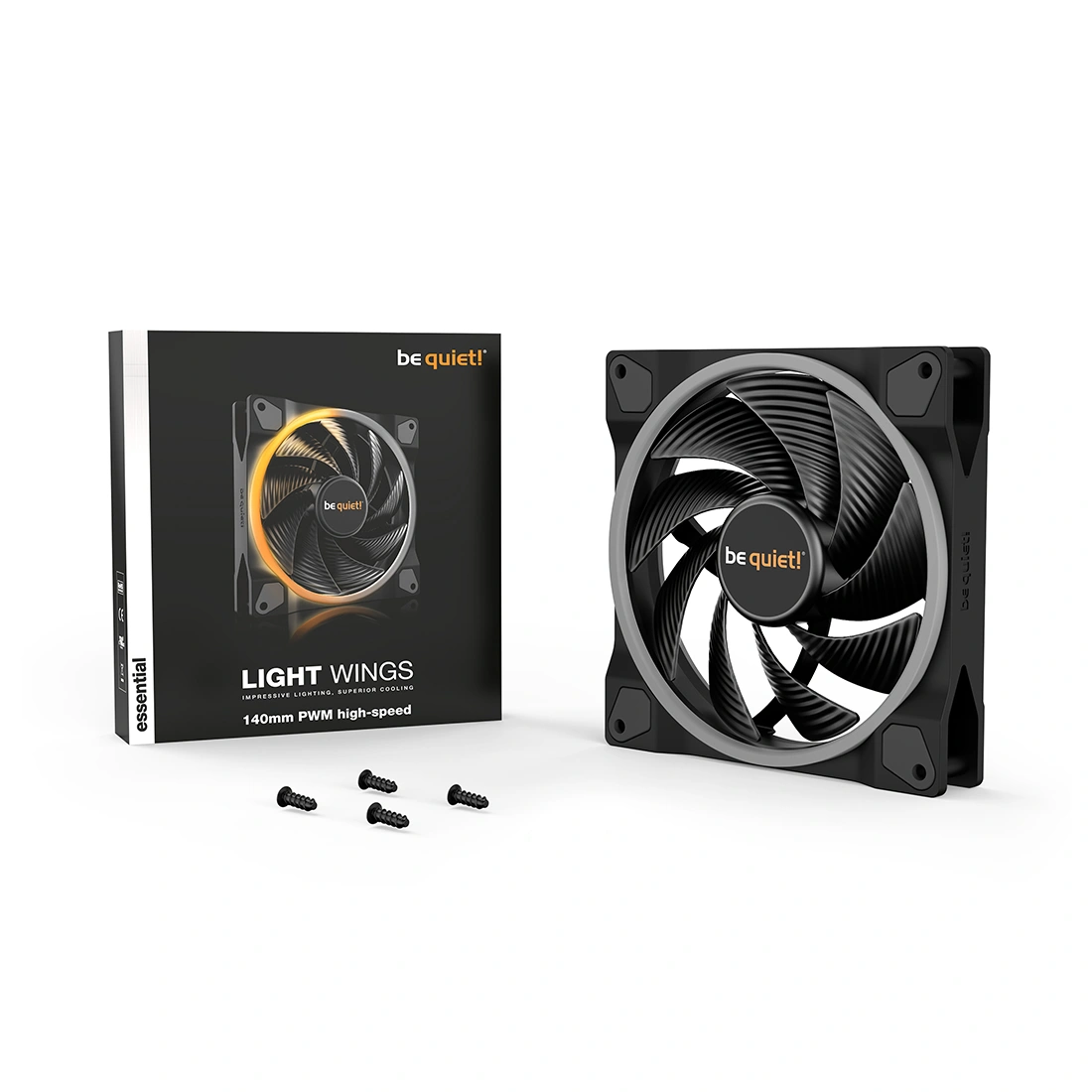 Вентилятор для компьютерного корпуса Bequiet! Light Wings 140mm PWM high-speed ARGB BL075 - фото 5