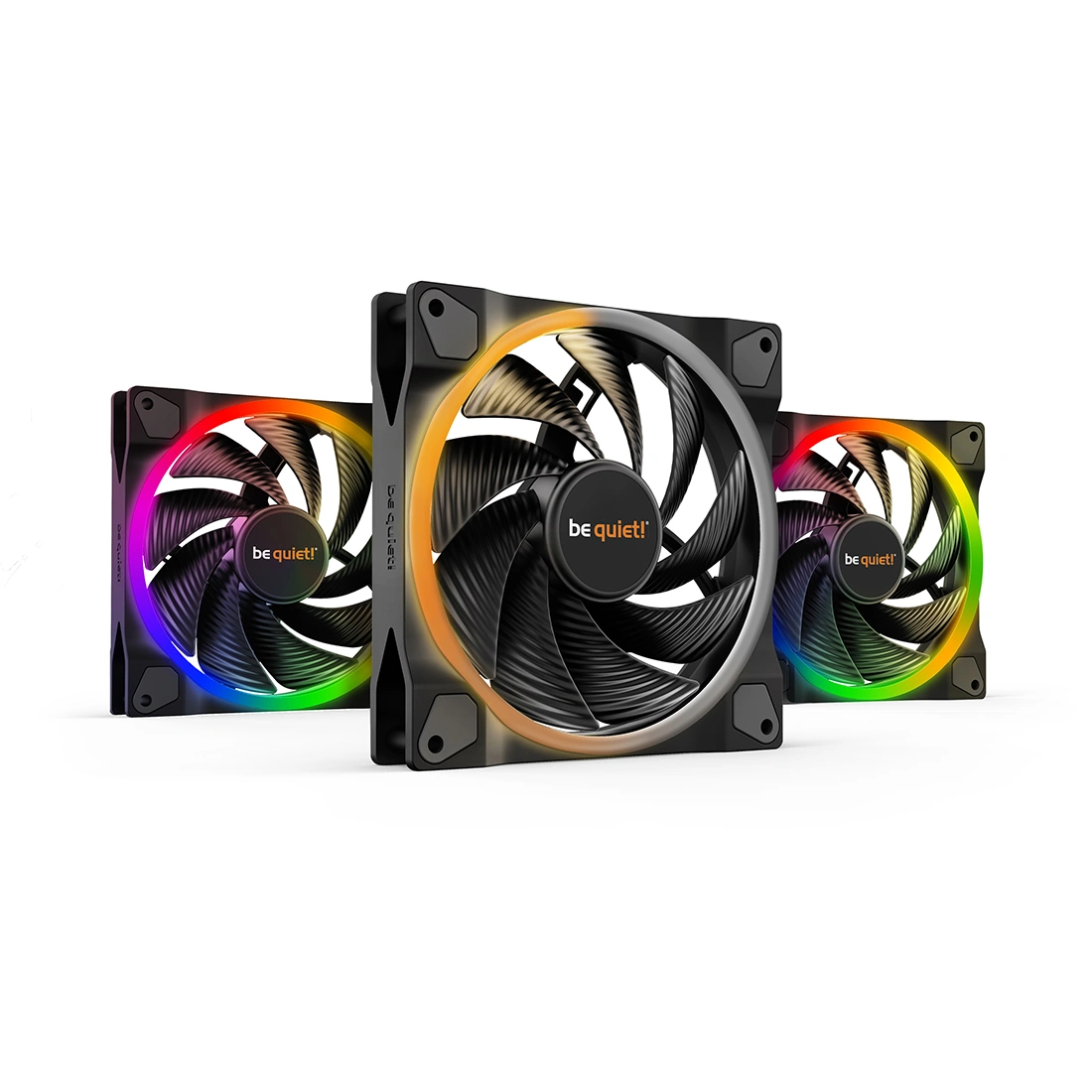 Вентилятор для компьютерного корпуса Bequiet! Light Wings 140mm PWM high-speed ARGB Triple-Pack BL079 - фото 3