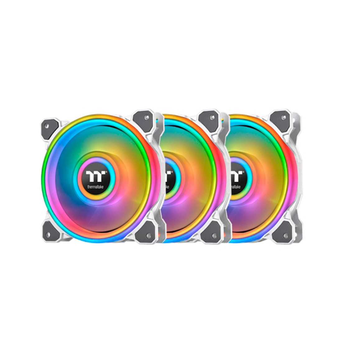 Кулер для компьютерного корпуса Thermaltake Riing Quad 12 RGB White (3-Fan Pack) CL-F100-PL12SW-A - фото 3