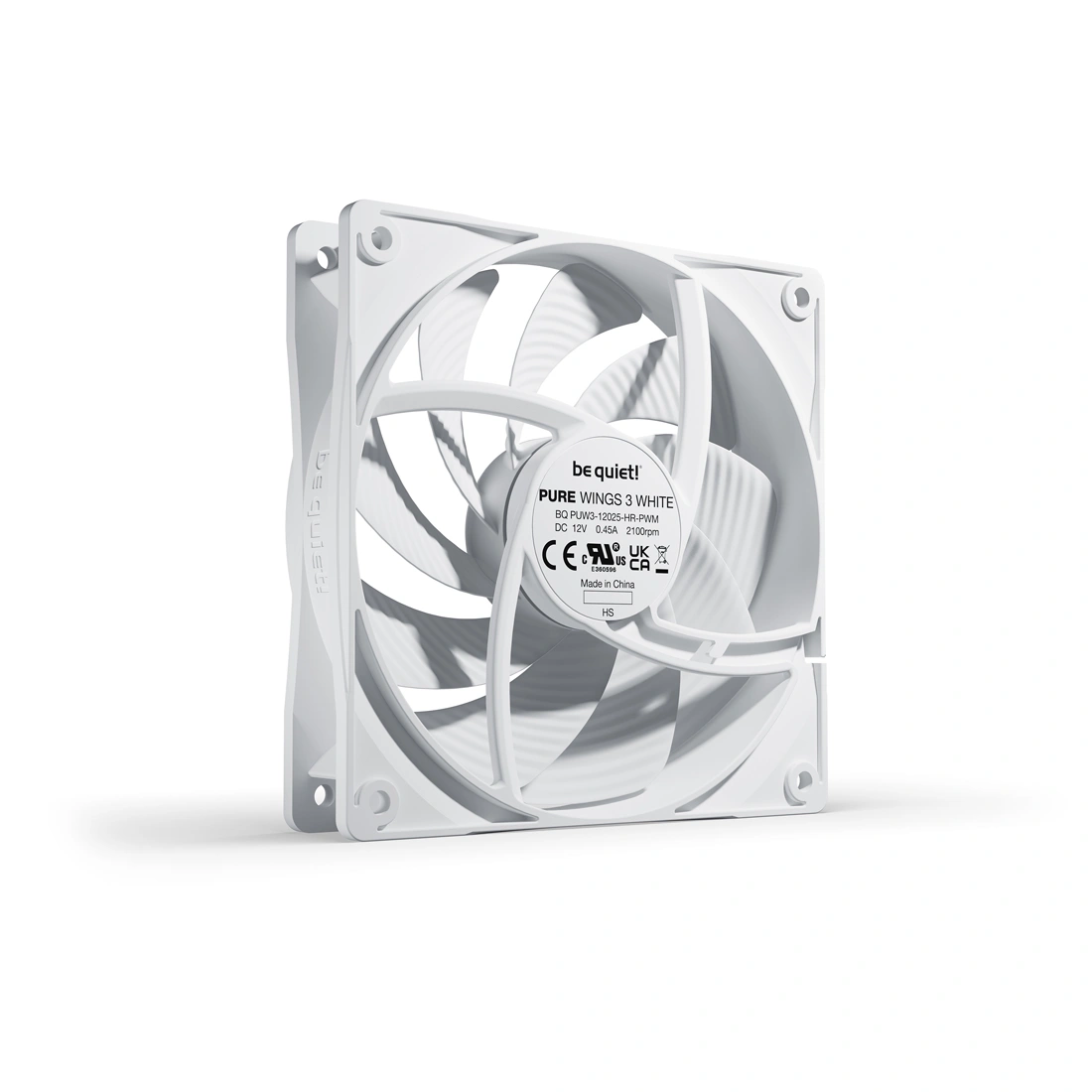 Вентилятор для компьютерного корпуса Bequiet! Pure Wings 3 120mm PWM high-speed White BL111 - фото 6
