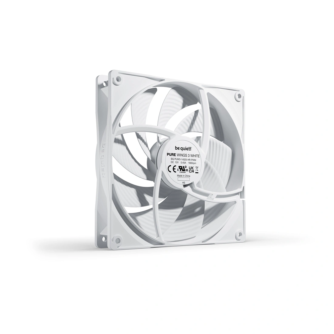 Вентилятор для компьютерного корпуса Bequiet! Pure Wings 3 140mm PWM high-speed White BL113 - фото 2