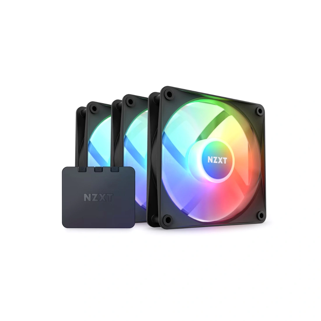 Комплект кулеров для компьютерного корпуса NZXT F120 RGB Core RF-C12TF-B1 Black 3в1 RF-C12TF-B1
