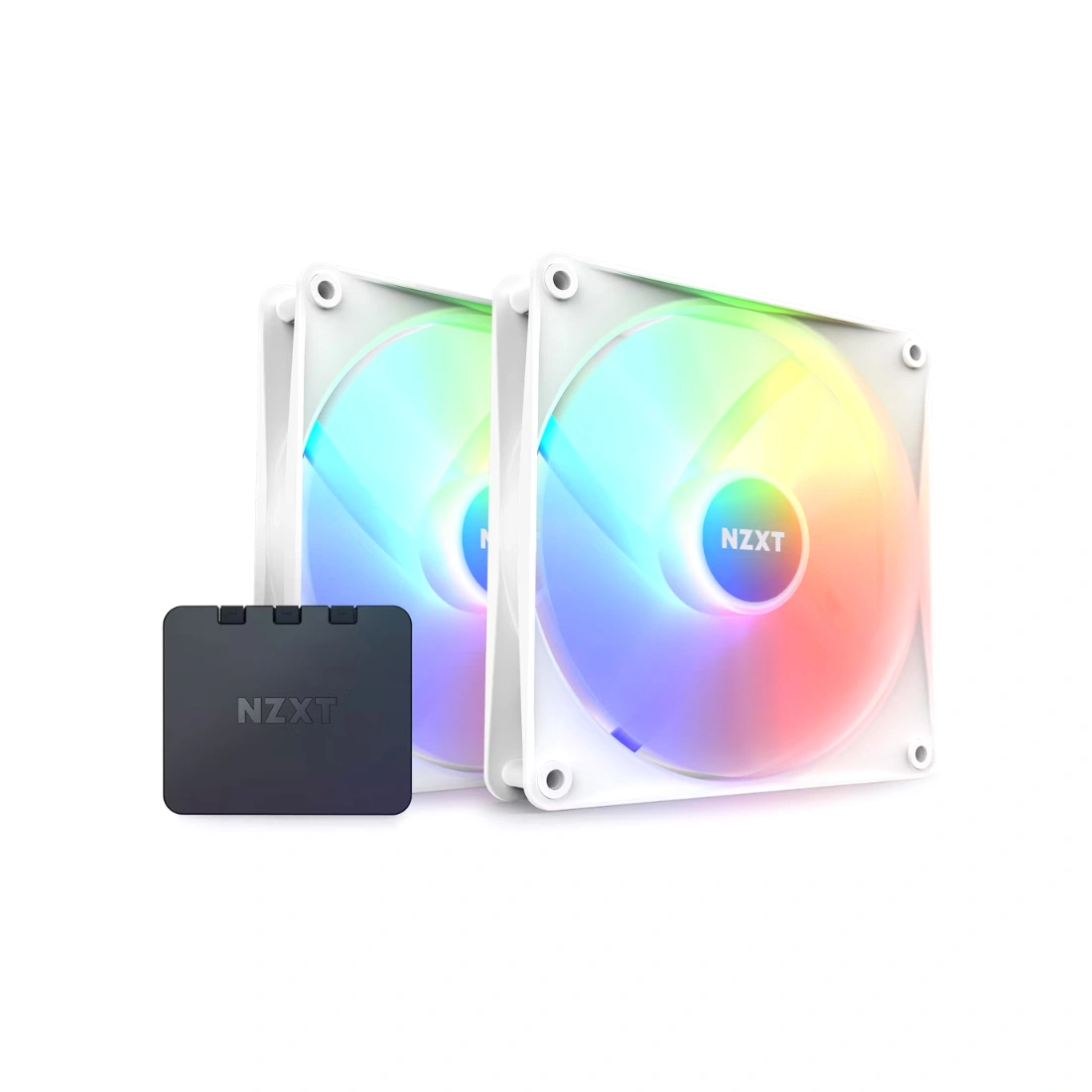 Комплект кулеров для компьютерного корпуса NZXT F140 RGB Core RF-C14DF-W1 White 2в1 RF-C14DF-W1 - фото 2
