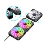 Вентилятор для компьютерного корпуса Jonsbo ZG-120BR(3in1) Black ZG-120BR(3in1) Black - фото 2