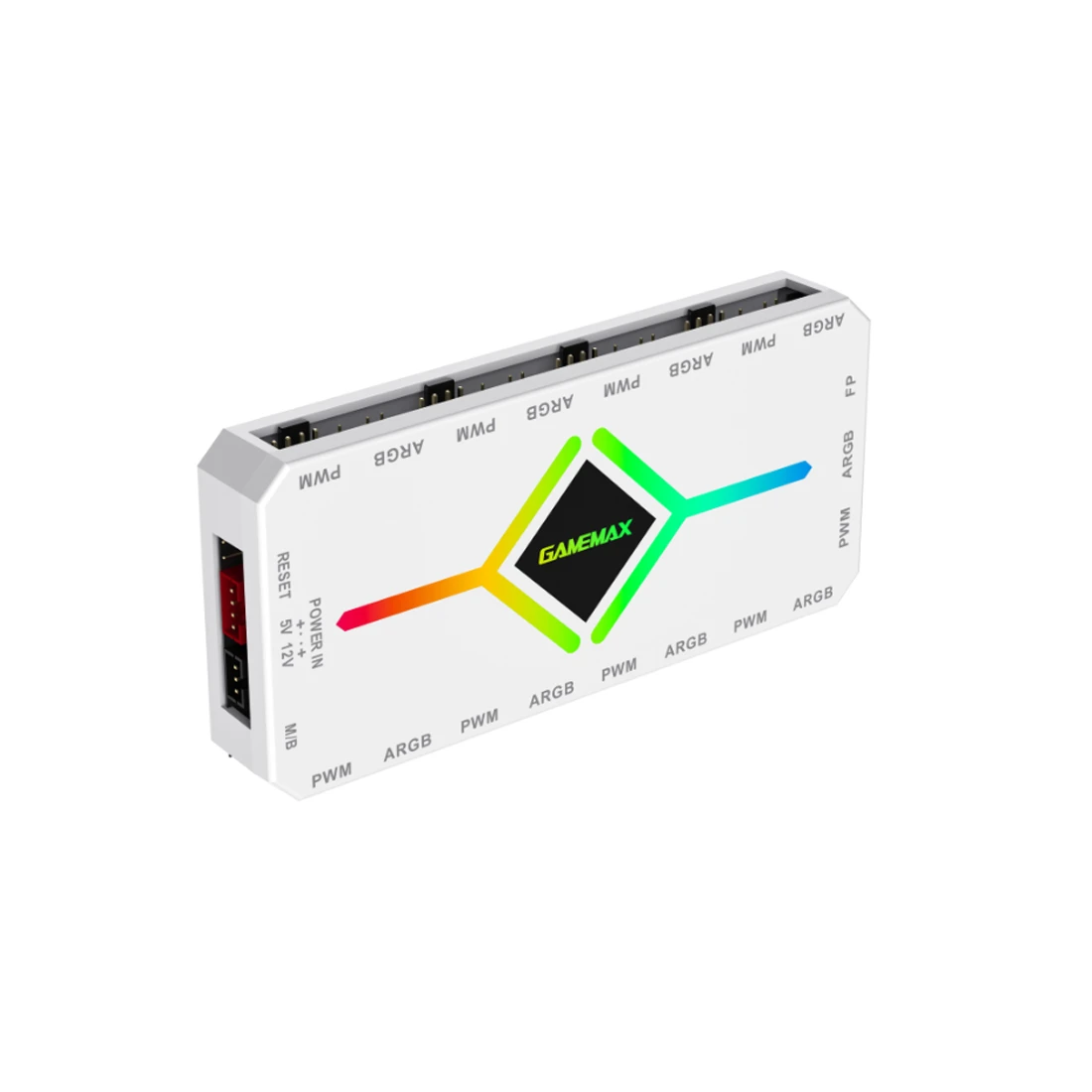 Контроллер подсветки Gamemax V4.0 ARGB+PWM HUB WH (12В) 1308-1300R0066