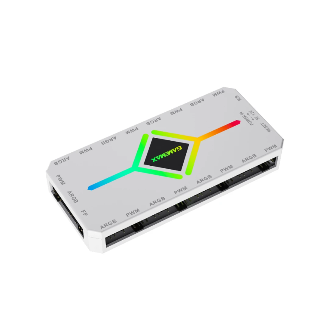 Контроллер подсветки Gamemax V4.0 ARGB+PWM HUB WH (12В) 1308-1300R0066 - фото 2