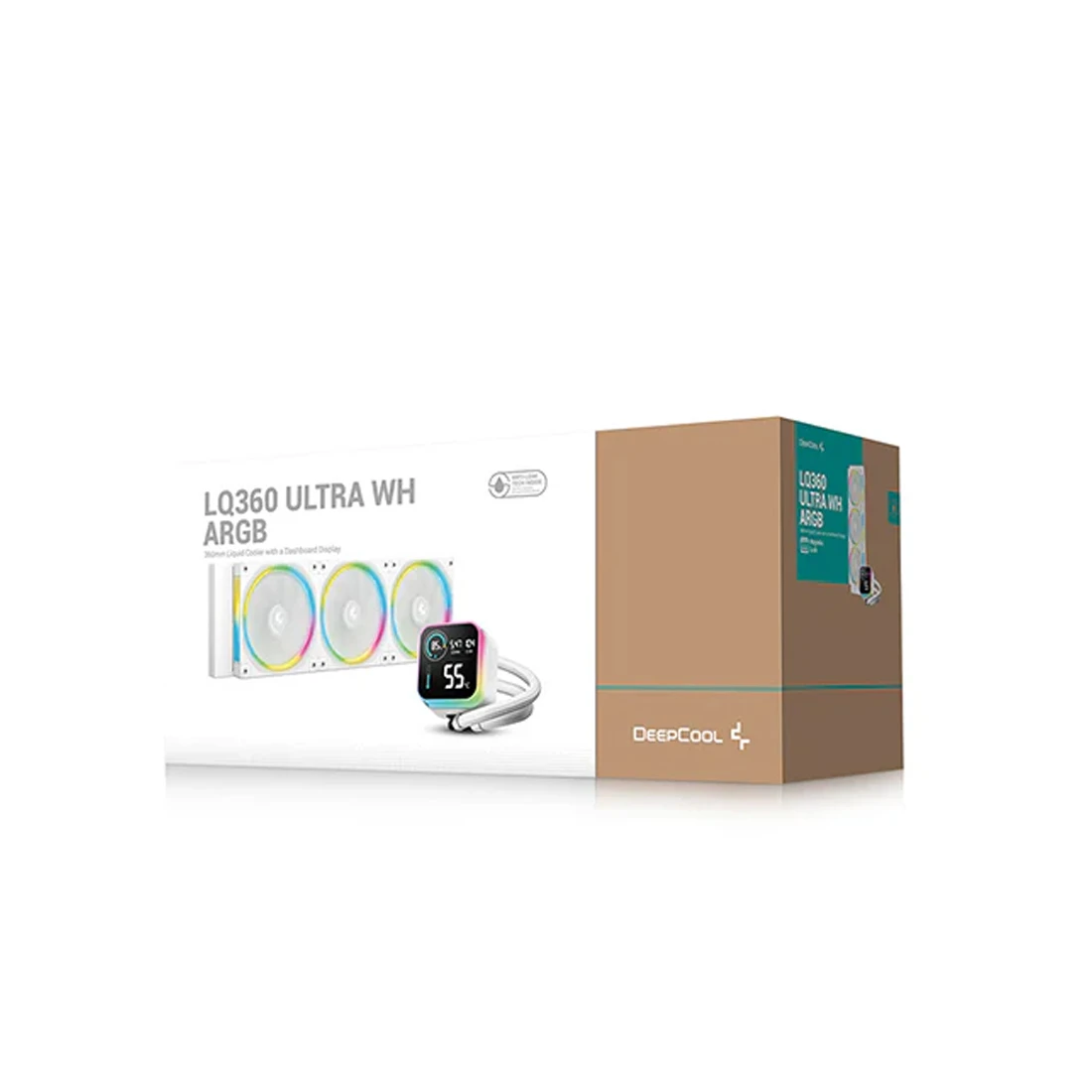 Кулер с водяным охлаждением Deepcool LQ360 ULTRA ARGB WH 