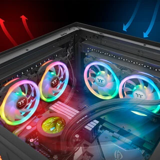 Кулер для компьютерного корпуса Thermaltake SWAFAN 14 RGB Radiator Fan TT Premium Edition (3-Fan Pac CL-F138-PL14SW-A