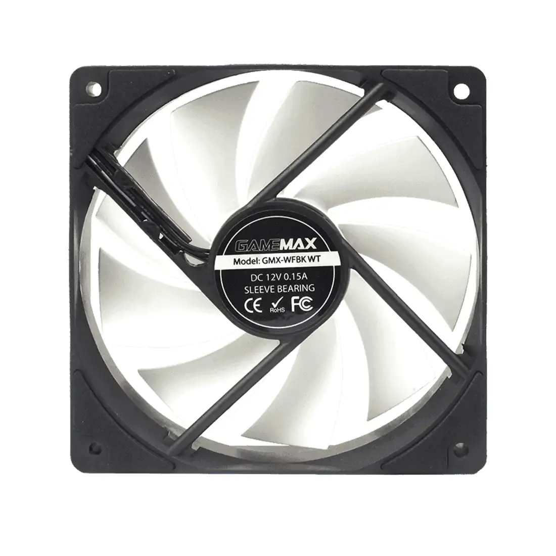 Кулер для компьютерного корпуса Gamemax GMX WFBK WT 12 White 14050100935