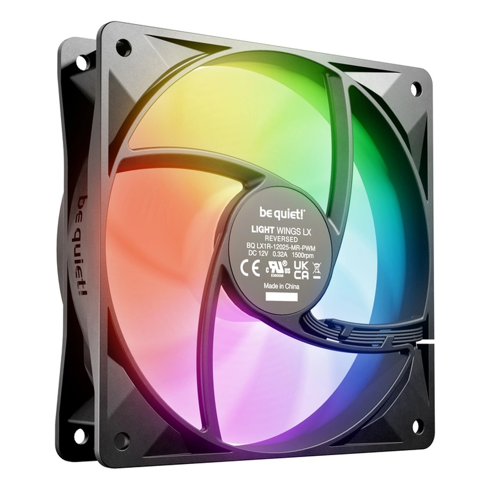Вентилятор для компьютерного корпуса Bequiet! LIGHT WINGS LX 120mm PWM Reverse Black BL132  - фото 4