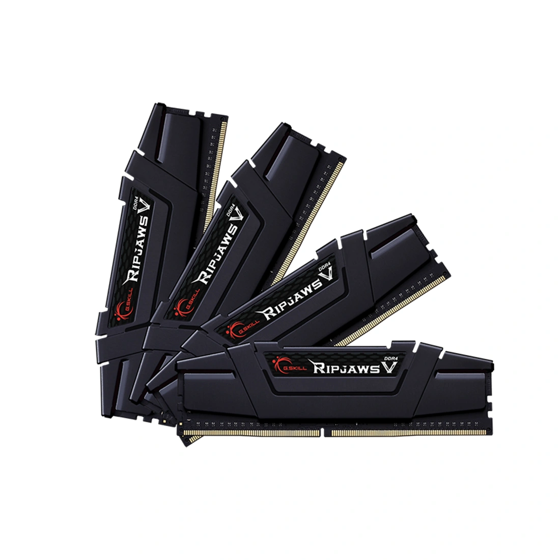 Комплект модулей памяти G.SKILL RipjawsV F4-4000C18Q-32GVK DDR4 32GB (Kit 4x8GB) 4000MHz 