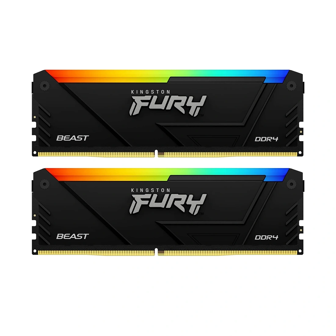 Комплект модулей памяти Kingston FURY Beast RGB KF432C16BB12AK2/32 DDR4 32GB (Kit 2x16GB) 3200MHz  - фото 2