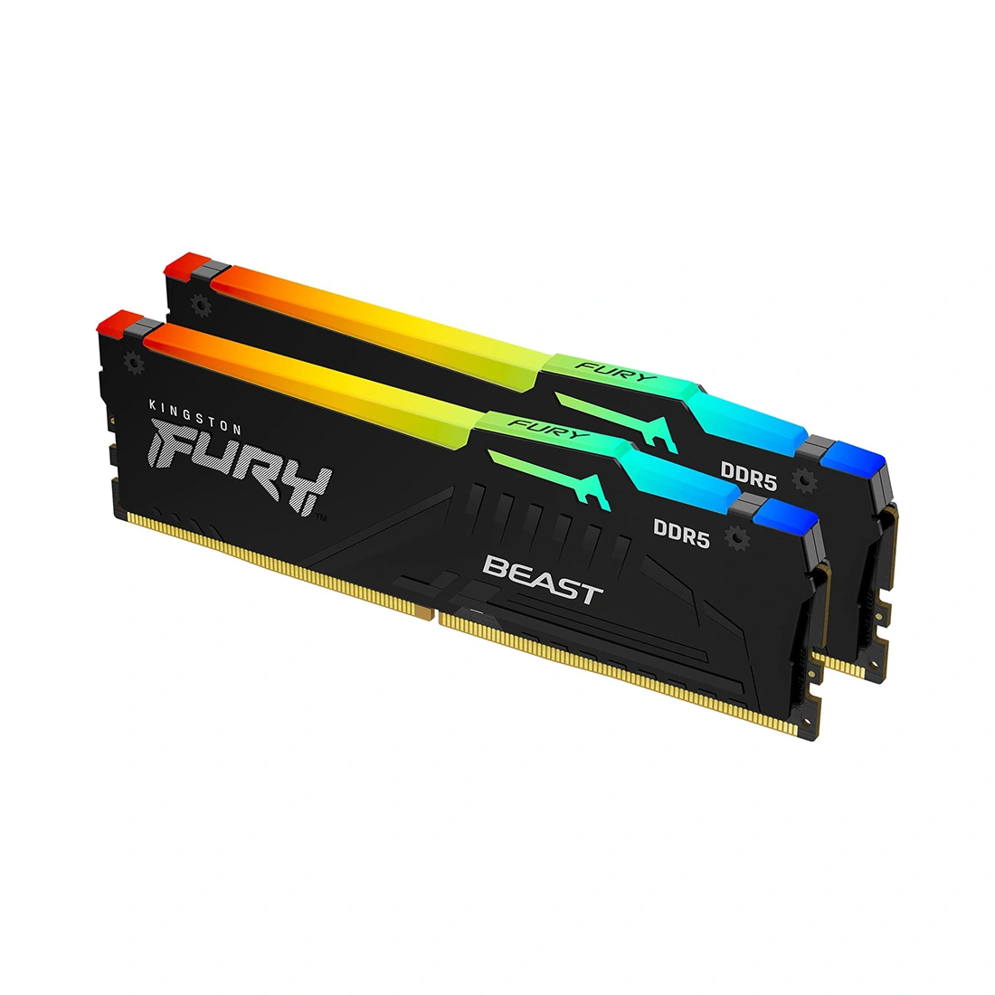 Комплект модулей памяти Kingston FURY Beast RGB KF556C40BBAK2-32 DDR5 32GB (Kit 2x16GB) 5600MHz KF556C40BBAK2-32