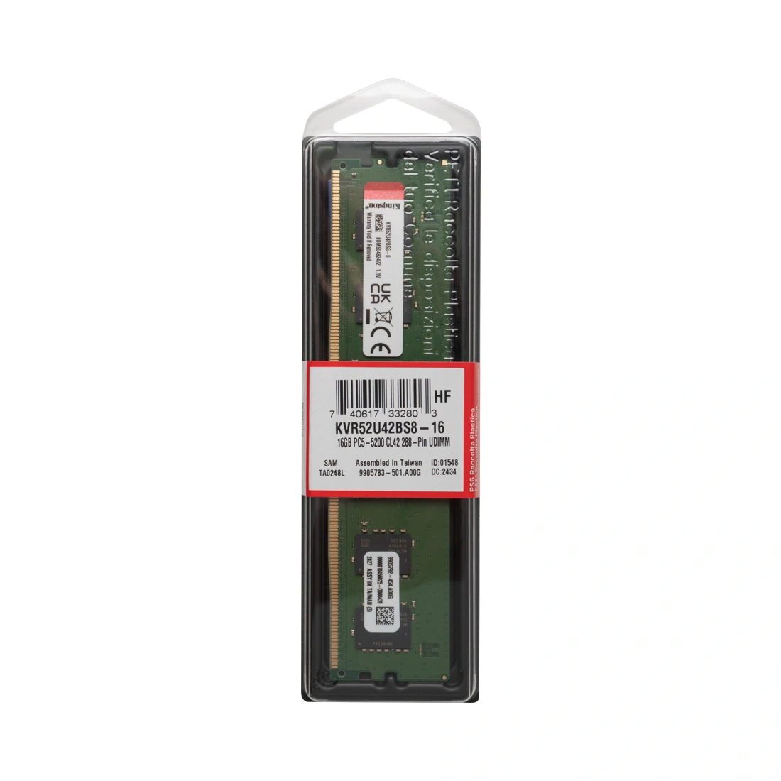 Модуль памяти Kingston KVR52U42BS8-16 DDR5 16GB 