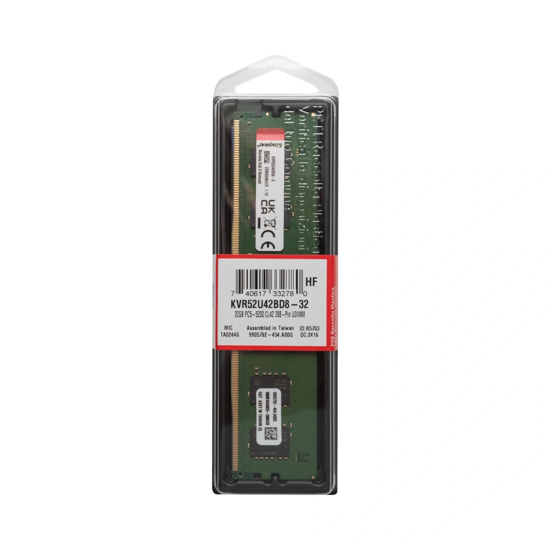 Модуль памяти Kingston KVR52U42BD8-32 DDR5 32GB 