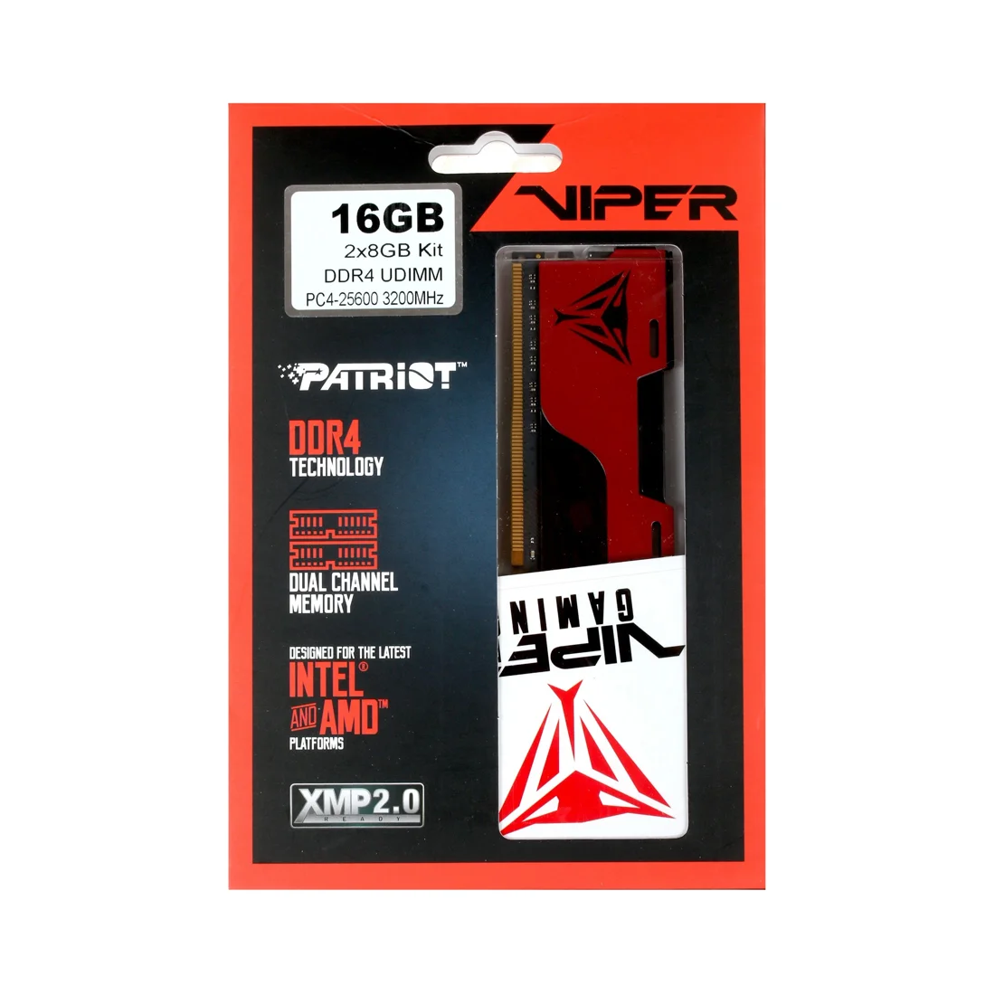 Комплект модулей памяти Patriot VIPER ELITE II PVE2416G320C8K DDR4 16GB (Kit 2x8GB) 3200MHz  - фото 3