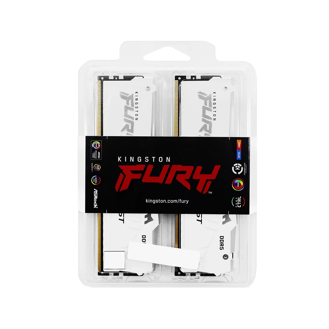 Комплект модулей памяти Kingston FURY Beast KF560C36BWEAK2-64 DDR5 64GB (Kit 2x32GB) 6000MHz KF560C36BWEAK2-64 - фото 3