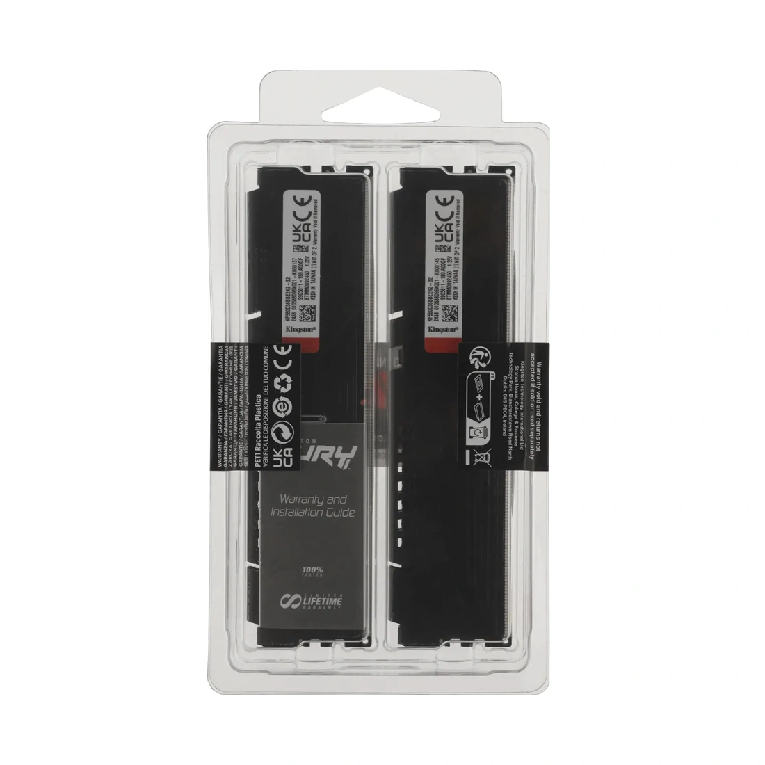 Комплект модулей памяти Kingston FURY Beast Black KF560C36BBE2K2-32 DDR5 32GB (Kit 2x16GB) 6000MHz KF560C36BBE2K2-32 - фото 4