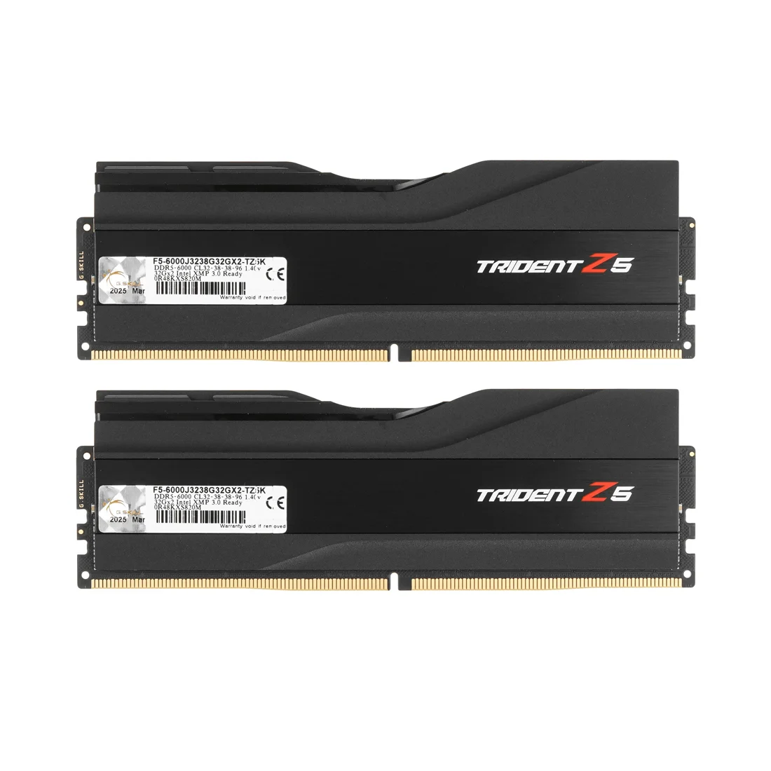 Комплект модулей памяти G.SKILL Trident Z5 5-6000J3238G32GX2-TZ5K 64GB (Kit 2x32GB) 6000MHz F5-6000J3238G32GX2-TZ5K - фото 6