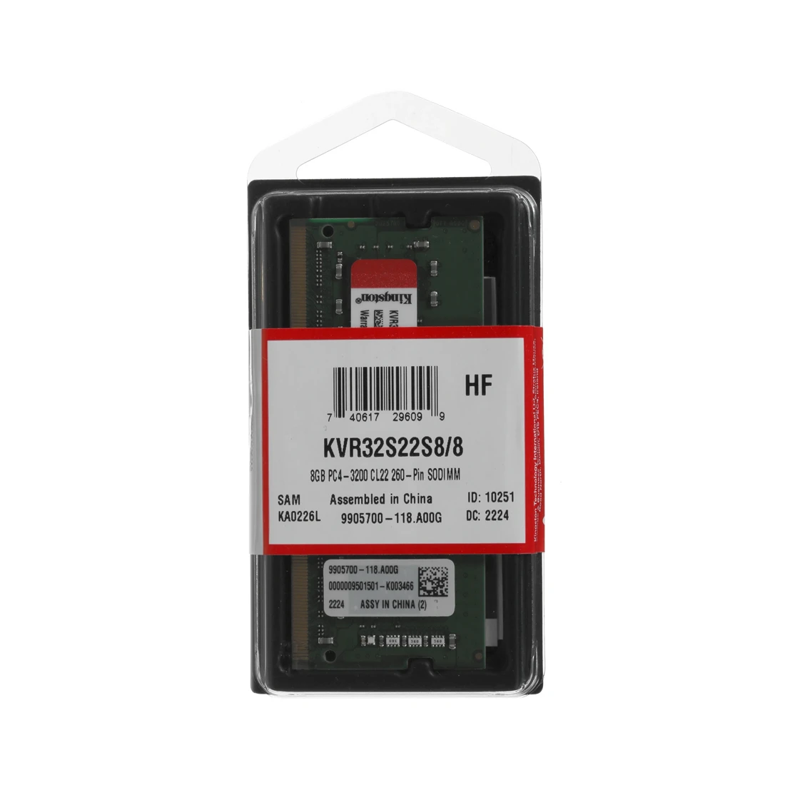 Модуль памяти для ноутбука Kingston KVR32S22S8/8WP DDR4 8GB 3200MHz  - фото 3