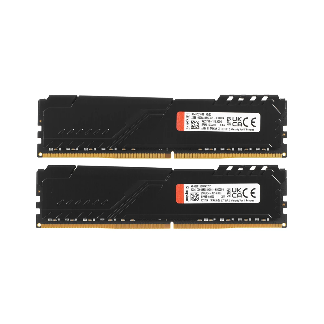 Комплект модулей памяти Kingston FURY Beast KF432C16BB1K2/32WP DDR4 32GB (Kit 2x16GB) 3200MHz Чёрный  - фото 3