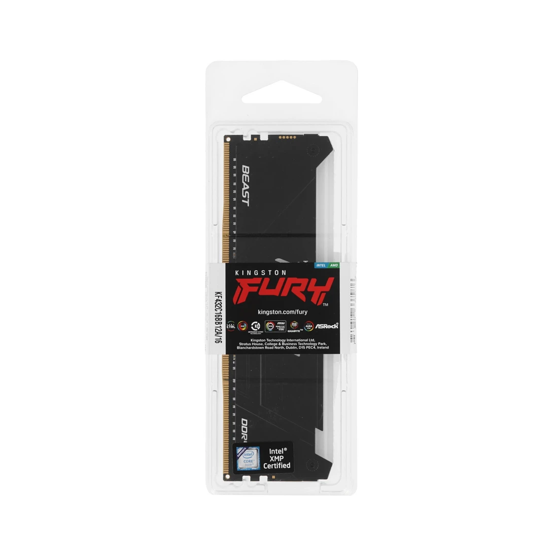 Модуль памяти Kingston FURY Beast RGB KF432C16BB12A/16WP DDR4 16GB 3200MHz  - фото 2