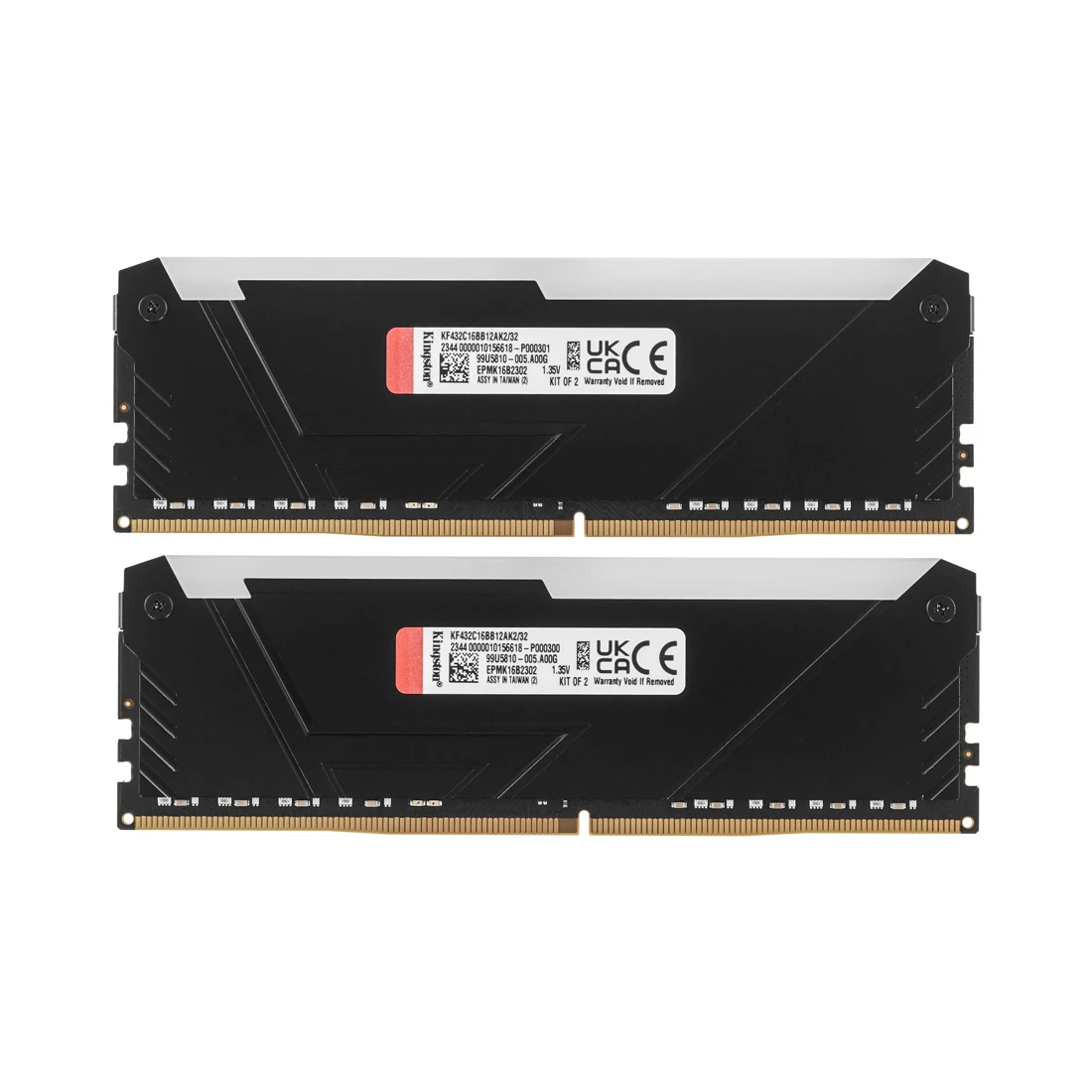 Комплект модулей памяти Kingston FURY Beast RGB KF432C16BB12AK2/32WP DDR4 32GB (Kit 2x16GB) 3200MHz  - фото 2