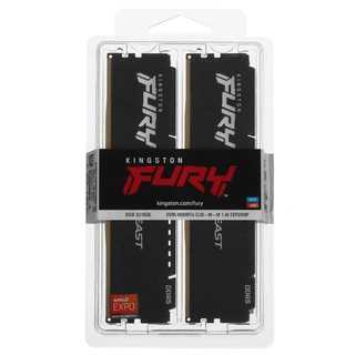 Комплект модулей памяти Kingston FURY Beast Black KF560C30BBEK2-32 DDR5 32GB (Kit 2x16GB) 6000MHz KF560C30BBEK2-32 - фото 3