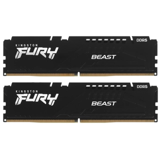 Комплект модулей памяти Kingston FURY Beast Black KF560C30BBEK2-32 DDR5 32GB (Kit 2x16GB) 6000MHz KF560C30BBEK2-32