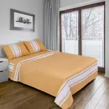 Постельное бельё "Этель" евро Дерби (бежевый) 200х220 см, 220х240 см, 50х70 ± 3 см - 2 шт., новосатин  - фото 2