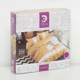 Постельное бельё "Этель" евро Дерби (бежевый) 200х220 см, 220х240 см, 50х70 ± 3 см - 2 шт., новосатин  - фото 4