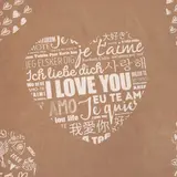 Постельное бельё "Этель" евро Te amo (вид 3) 200 х 217 см, 220 х 240 см, 70 х 70 - 2 шт, бязь 