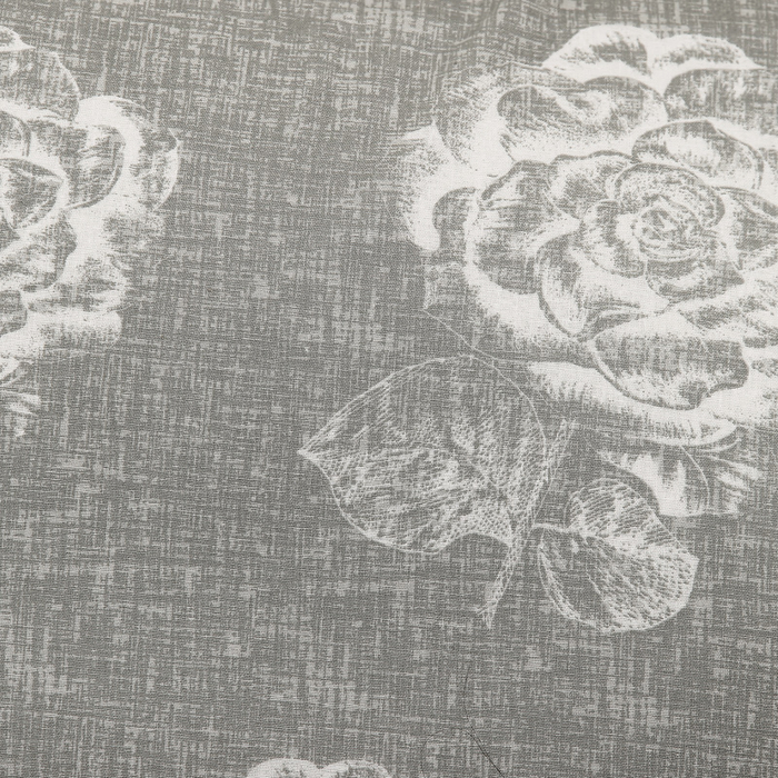 Постельное бельё "Этель" евро Серебряная роза, размер 200х217 см, 220х240 см, 70х70 см - 2 шт., поплин, 125 г/м2 