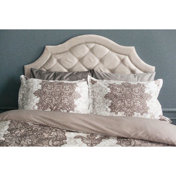 Постельное бельё «Этель», 2-сп., «Королевский вензель», 175 × 215 см, 200 × 220 см, 50 × 70 (+3) см, 2 шт., хлопок 100 %  - фото 4 | sulpak.kg Постельное бельё «Этель», 2-сп., «Королевский вензель», 175 × 215 см, 200 × 220 см, 50 × 70 (+3) см, 2 шт., хлопок 100 %  - фото 4